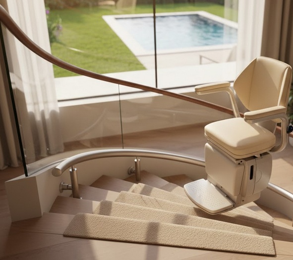 راهنمای جامع سفارش فوری، ساخت و نصب بالابر پله و پلهپیما (مستقیم و چرخشی) | بالاافزار، انتخاب اول و آخر