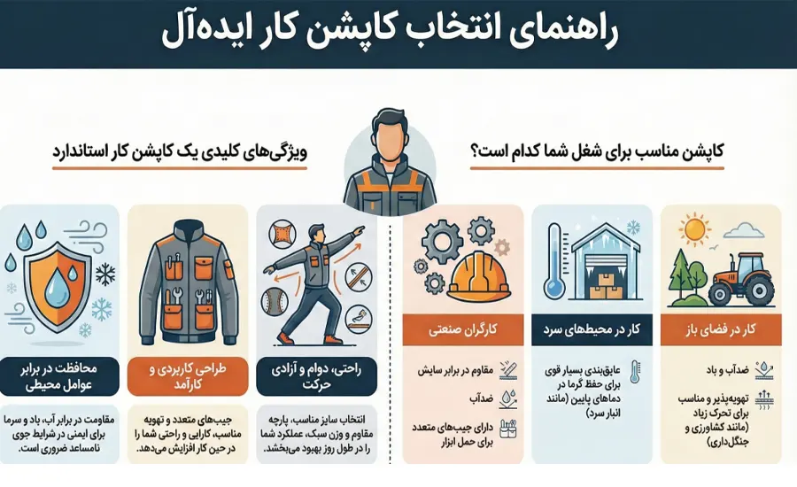 راهنمای انتخاب کاپشن کار