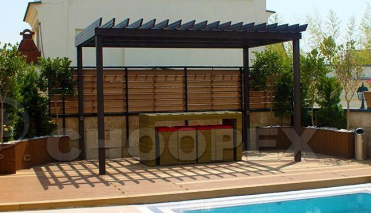 آلاچیق‌ متصل به دیوار