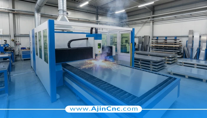 انواع ورقهای فلزی شامل فولاد، آلومینیوم و استنلس استیل برای برش لیزر ۶ متری