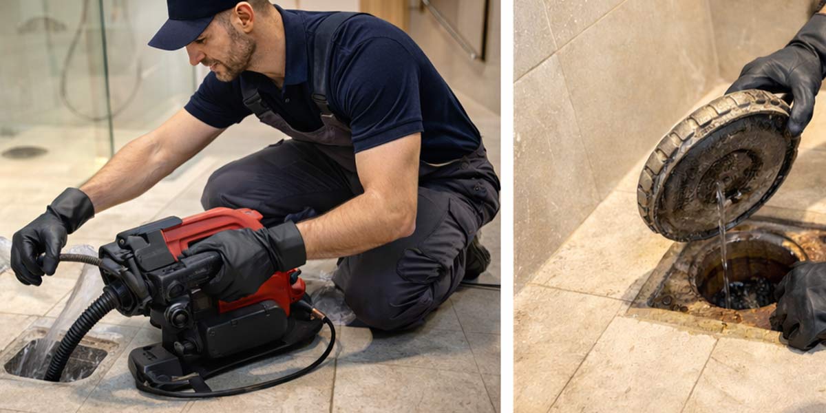 باز کردن لوله با دستگاه لوله بازکنی تخصصی