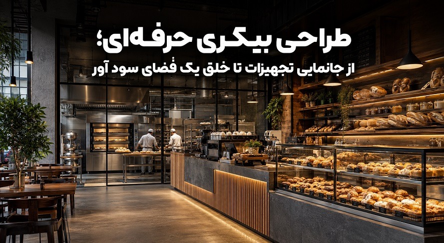 طراحی بیکری حرفه‌ای؛ از جانمایی تجهیزات تا خلق یک فضای سودآور