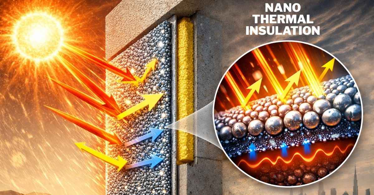 نقشهبرداری لایه ایزوگام بر روی دیوارهای ساختمانی برای کاهش انتقال حرارت