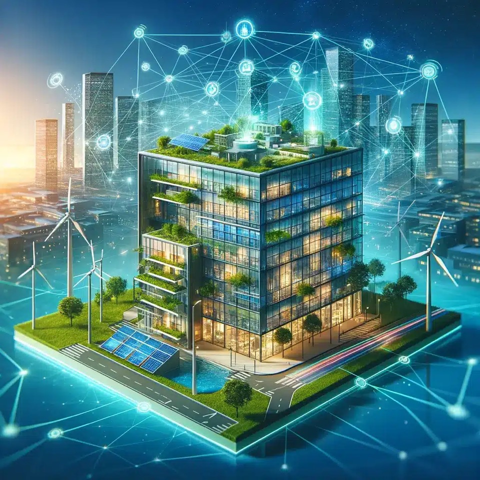 ساختار هوشمند با حسگرهای IoT و پنل مدیریتی دیجیتال