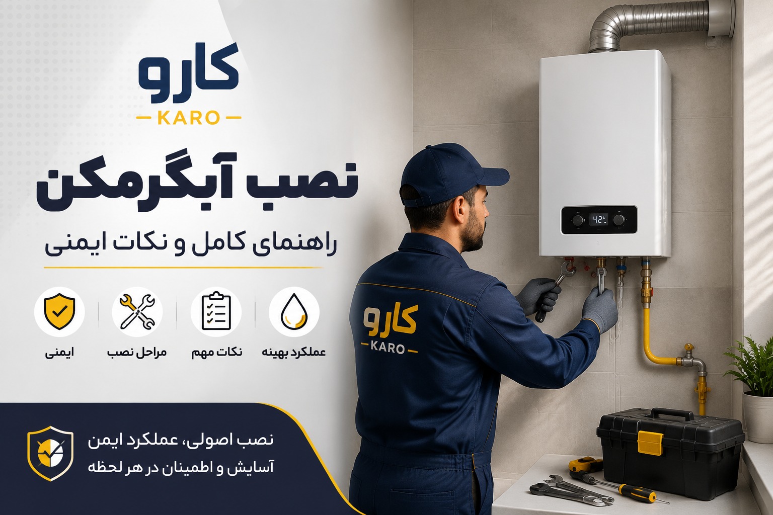 برای نصب آبگرمکن چه اقداماتی باید انجام داد؟
